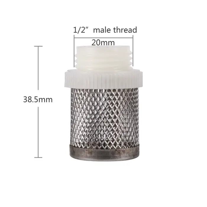 Filtre à maille en acier inoxydable pour connecteurs d'eau de jardin, avec tuyau de protection de pompe d'irrigation, filtre en laiton, adapté à divers outils de jardinage et occasions spéciales