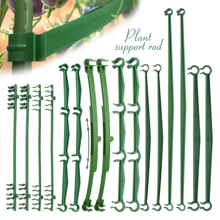 Piquet en plastique réglable pour plantes, 10 pièces, 8/11/16mm, bras de connexion, 007 plantes, sup
