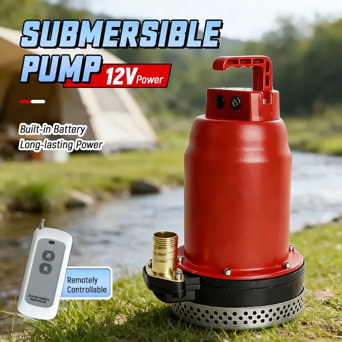 Pompe submersible à batterie au lithium rechargeable