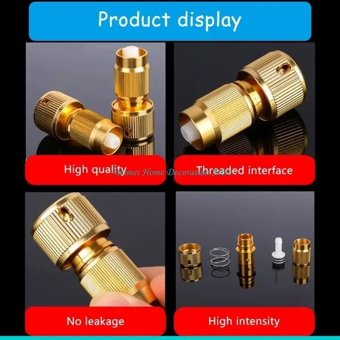 H7BF – adaptateur réparation tuyau d'eau extensible, connecteur tuyau d'arrosage, connecteur rapide,