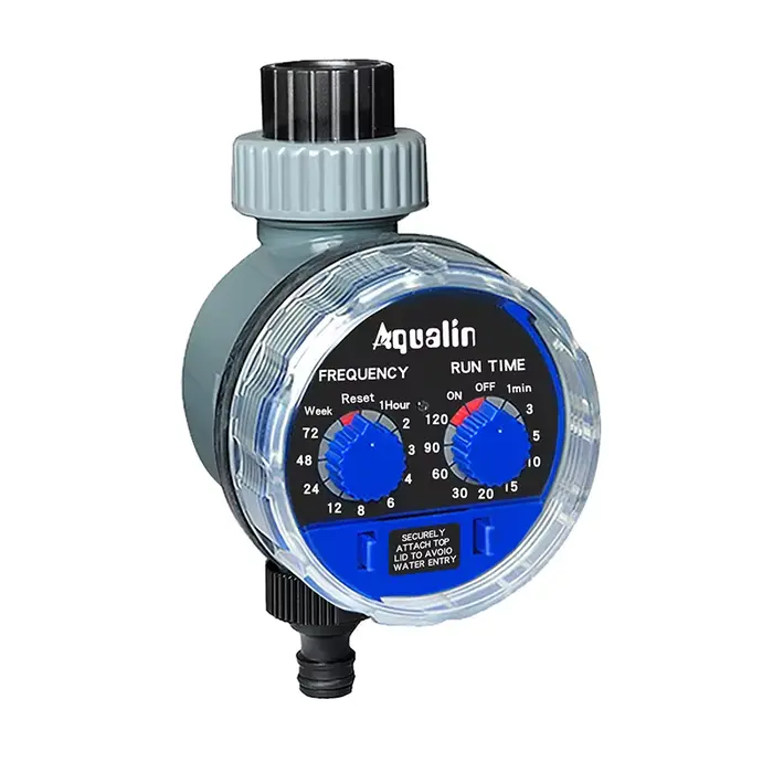 Minuterie d'arrosage Aqualin en plastique analogique pour programmation facile et maintenance facile jardin maison occasions spéciales