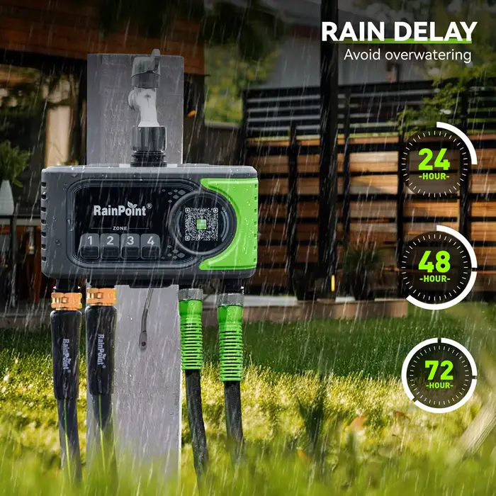 4 Zones WiFi minuterie d'eau automatique