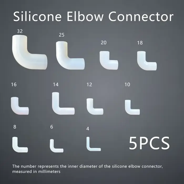 Raccord flexible en silicone pour tuyau rigide, connecteur souple en caoutchouc à angle droit pour i