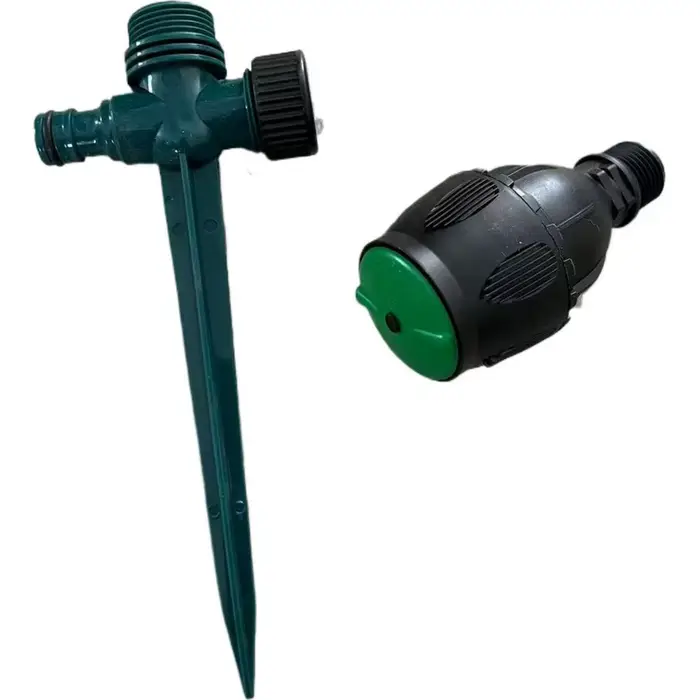 Arroseur de jardin rotatif robuste pour pelouse couverture 360 degrés stable en PP pour jardinage efficace occasions extérieures