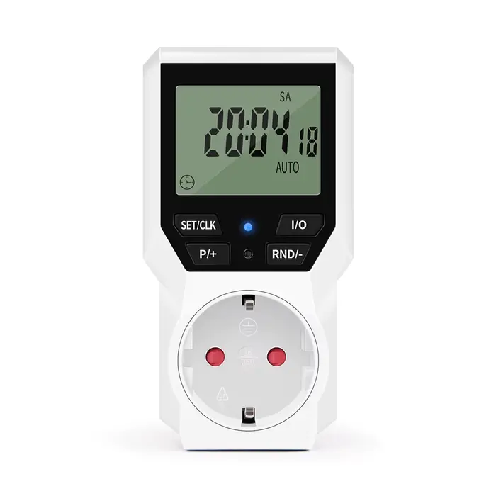 Minuterie numérique, interrupteur jour/heure, minuterie électronique Programmable, prise de courant,