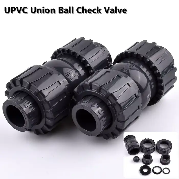 Valve de contrôle à bille en PVC, 1 pièce, 20 ~ 63mm, en plastique, pour Aquarium, jardin, accessoir