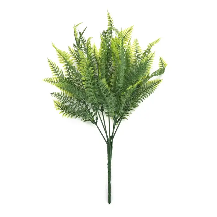 Plantes artificielles en plastique vertes, 7 branches de fougères, accessoires photo, décoration flo