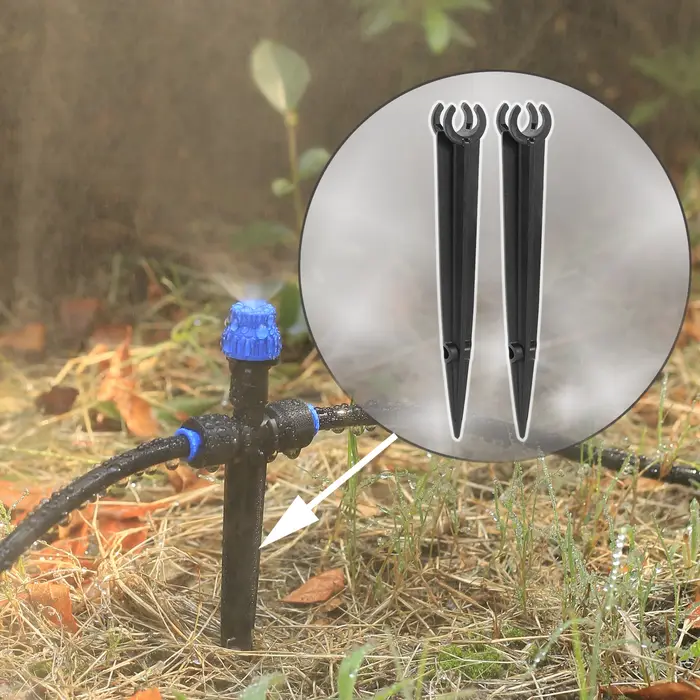 Piquets de Support d'irrigation goutte à goutte pour tuyau d'arrosage, 4/7Mm 8/11Mm, Support fixe, g