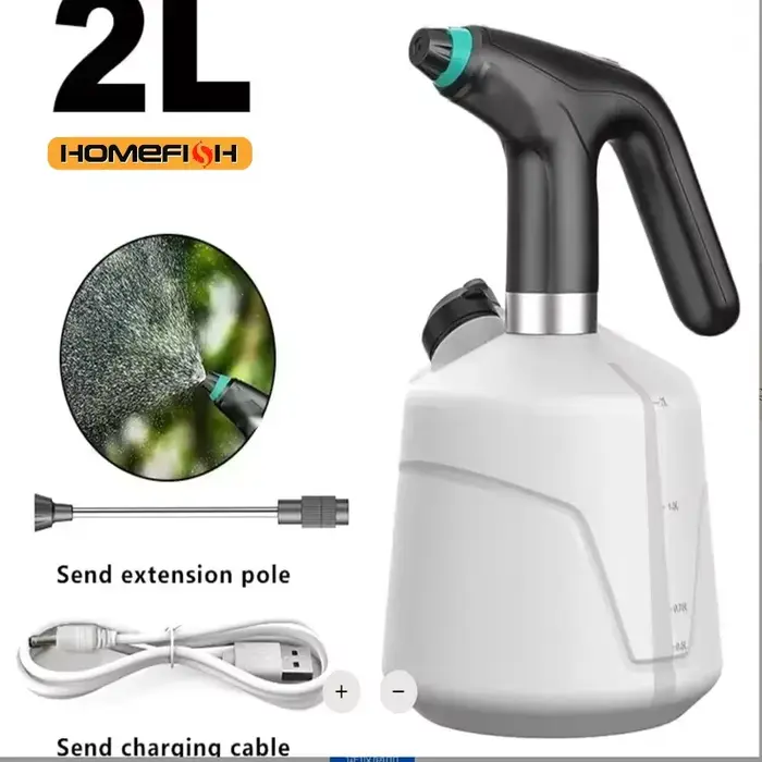 HOMEFISH Arrosoir électrique 2L Outil d'irrigation automatique de jardin pour la pulvérisation agric