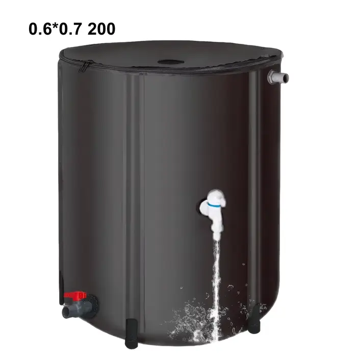 Baril de pluie pliable réservoir d'eau de pluie kit d'arrosage en PVC robuste pour jardinage camping et préservation de l'environnement occasions spéciales