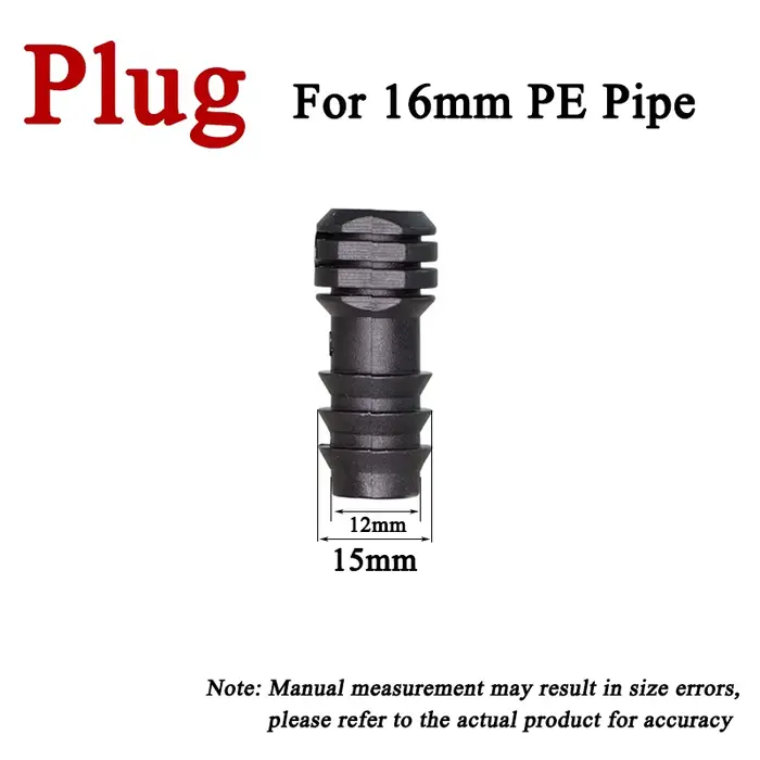 Accessoire d'irrigation en plastique connecteur rapide tuyau PE serre micro spray bouchon coudé droit en T jardin verdoyant occasions spéciales