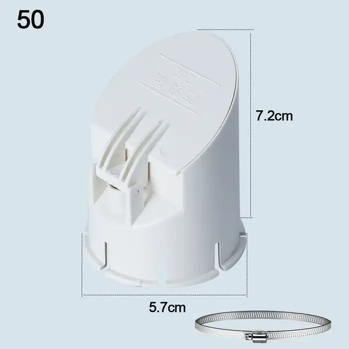 Tuyau de Drainage en PVC, 50-160mm, bouchon de tuyau de pluie blanc, Anti-odeur, anti-insectes, couv