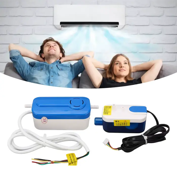 Pompe à condensats pour climatiseur automatique, fonction vidange divisée, tension 110-240V, prise CN, solution pratique pour une maison fraîche et sèche