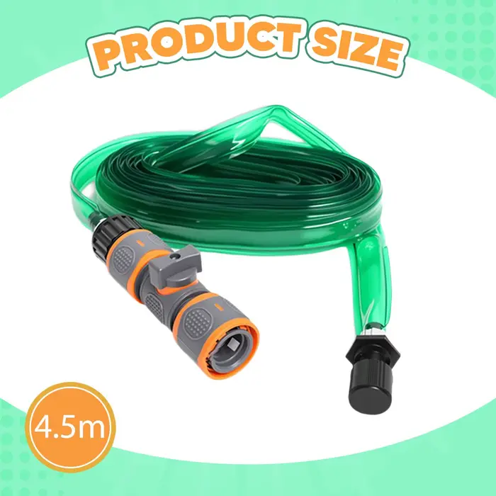 Tuyau d'arrosage plat en PVC extensible pour l'arrosage automatique des pelouses, des fleurs et des 