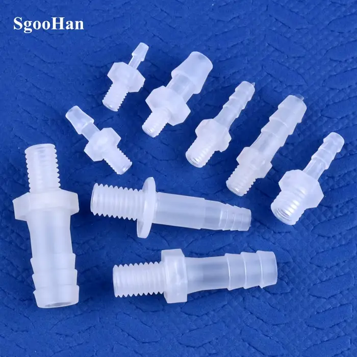 5 ~ 200 pièces M5 M6 M8 filetage mâle à 2 ~ 10mm PP pagode connecteurs directs adaptateur de réservo