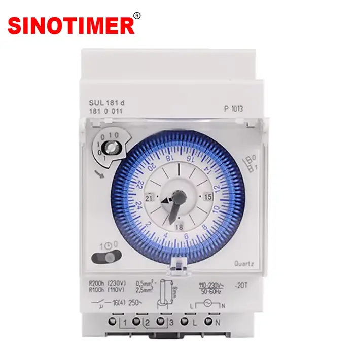 Minuterie mécanique analogique 220V AC 24 heures