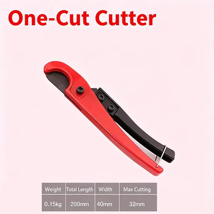 Coupe-tube PVC PPR 32mm 42mm à lame SK5 ultra-affûtée, outil manuel de réparation de tuyaux d'eau en plastique, coupe rapide et facile, idéal pour le bricolage et la plomberie