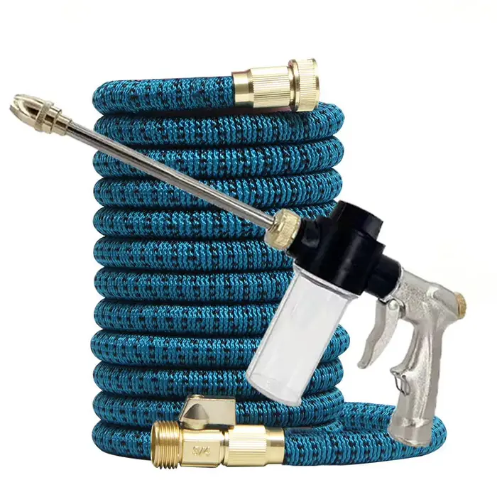 Tuyau d'arrosage magique extensible 3/4 pouce haute pression pour lavage de voiture et arrosage avec