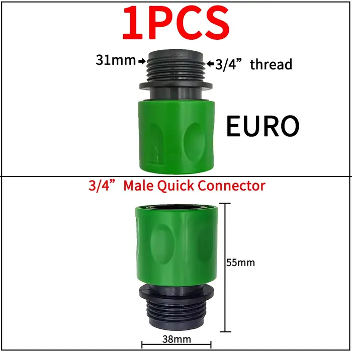 Adaptateurs de robinet de jardin, connecteurs rapides, 1/2 "3/4", séparateurs d'eau d'irrigation gou