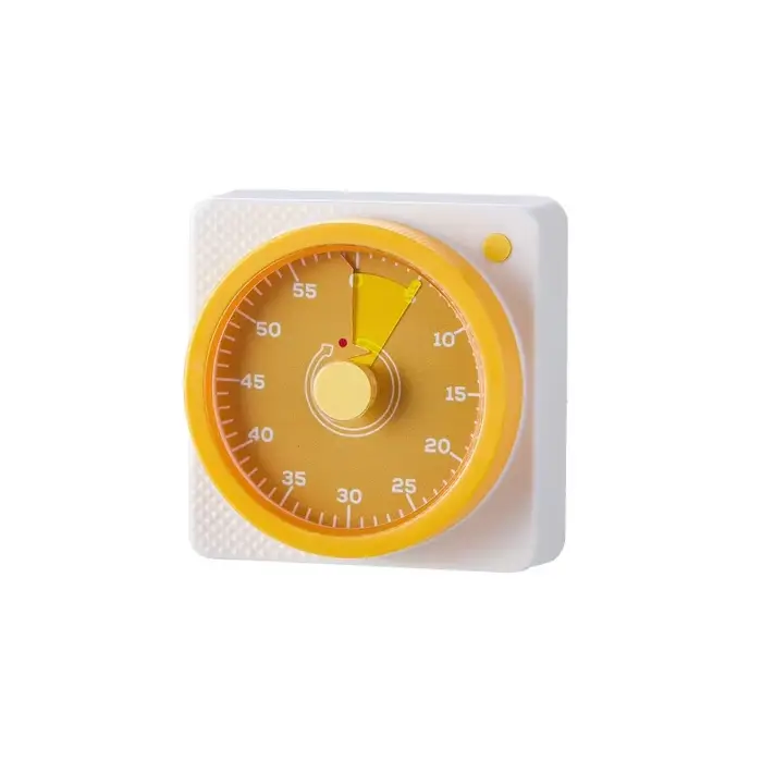 Minuterie visuelle de 60 minutes, horloge de compte à rebours pour l'école à domicile et le bureau à