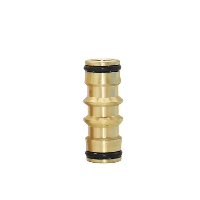 Connecteur rapide pour tuyau en laiton résistant à la corrosion pour jardin et serre, facile à installer, adaptable à divers diamètres, disponible en plusieurs couleurs
