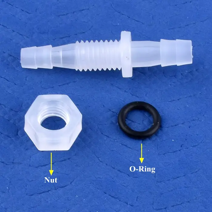 Connecteurs directs pagode PP M6 ~ M10 à 3 ~ 8mm, 5 à 200 pièces, écrou hexagonal ​ Adaptateur de po
