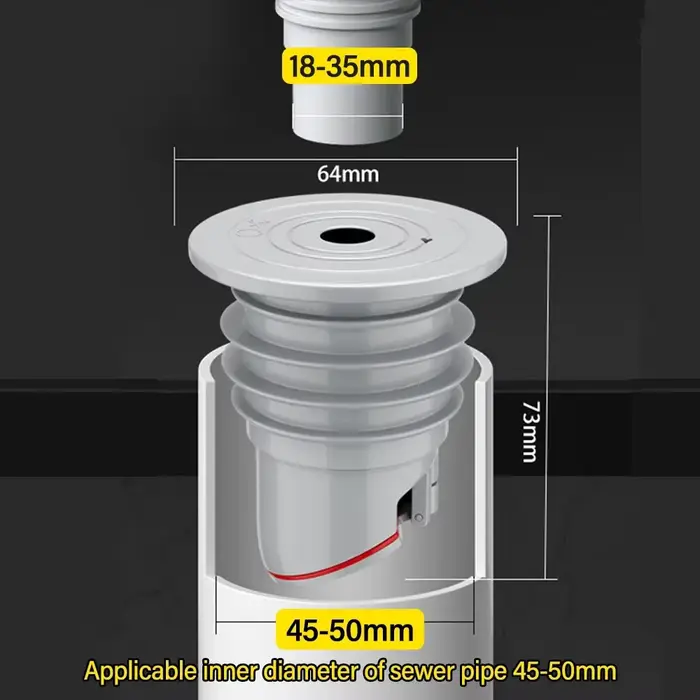 Bouchon d'évier tuyau d'égout bague d'étanchéité bouchon d'eau Drain de sol bouchon de douche access