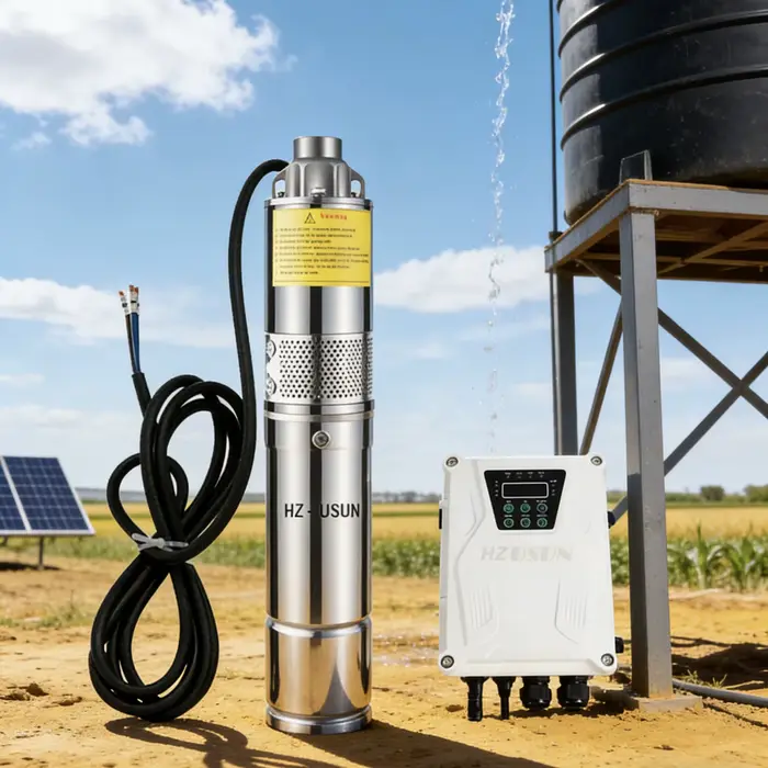 Pompe à eau à vis solaire hélicoïdale Max 100m