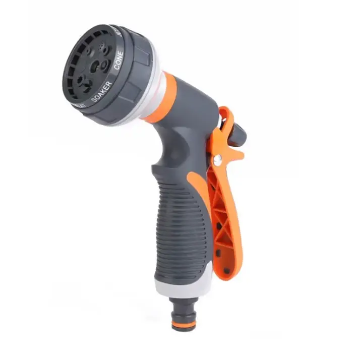 Pistolet d'arrosage de jardin 8 modes, pulvérisateur haute pression, buse d'irrigation réglable, arr