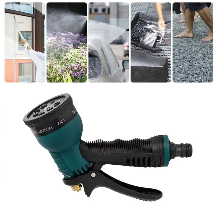 Pistolet à eau de jardin haute pression 8 modes buse de tuyau lavage de voiture arroseur de jardin outil d'arrosage domestique polyvalent pour jardinage entretien ménager occasions spéciales