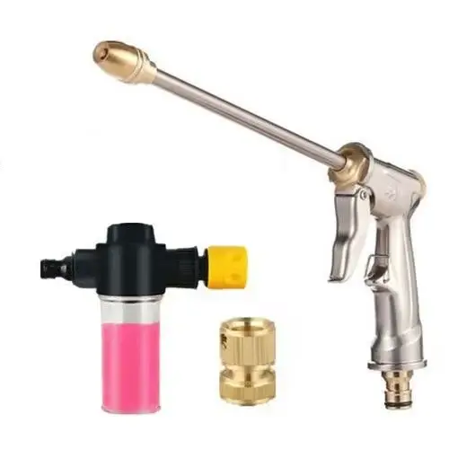 Pistolet à eau pour lavage de voiture en métal, outil de lavage de voiture haute pression pour usage