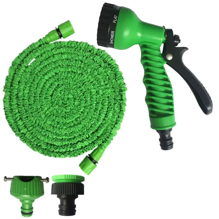 Tuyau d'arrosage tuyau d'eau tuyau magique extensible 7 modèles pistolet à eau Pot de mousse mouline