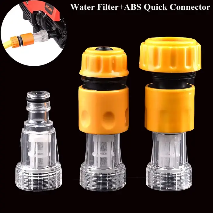 Filtre à eau pour Machine à laver de voiture, 1 à 3 pièces, connecteur d'eau pour nettoyeur haute pr