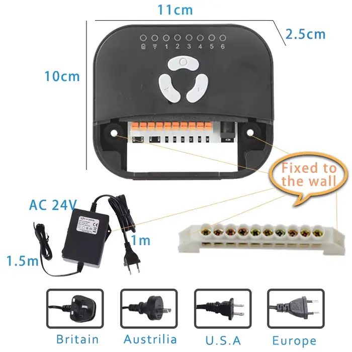 Minuterie d'arrosage Tuya pour maison intelligente 6 zones connexion WiFi système d'irrigation de jardin automatique à installer facilement occasions spéciales jardinage