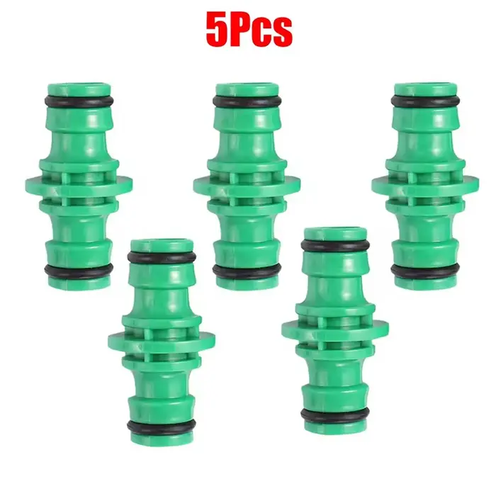 Connecteur double mâle pour tuyau d'arrosage de jardin, 16mm, ajustement universel, étanche avec joi