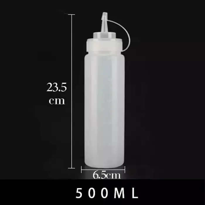 Bouteille en plastique à bouche pointue, type Squeeze, matériaux respectueux de l'environnement, ant