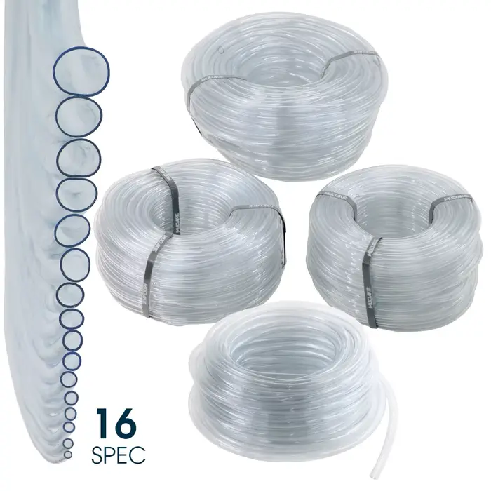 Tuyaux en plastique PVC transparent, tube de pompe à eau, d'argile de jardin, poisson précieux, ID-2