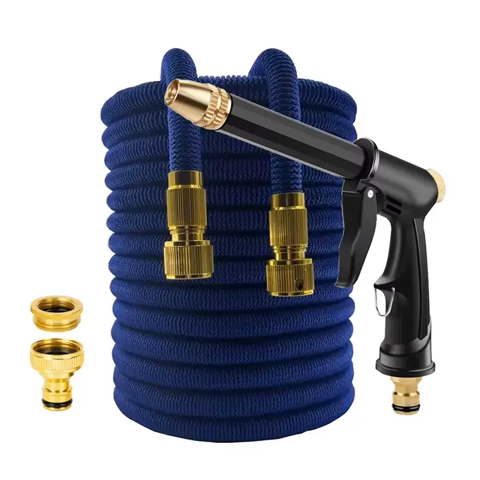 Enrouleur de tuyau d'eau de jardin, tuyau d'arrosage extensible, haute pression, Flexible, lavage de