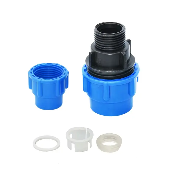 Connecteur rapide de tuyau PE pour arrosage agricole, résistant à la corrosion, adaptable à différents diamètres, idéal pour jardiniers passionnés et débutants, pour installer facilement et garder votre jardin en pleine forme