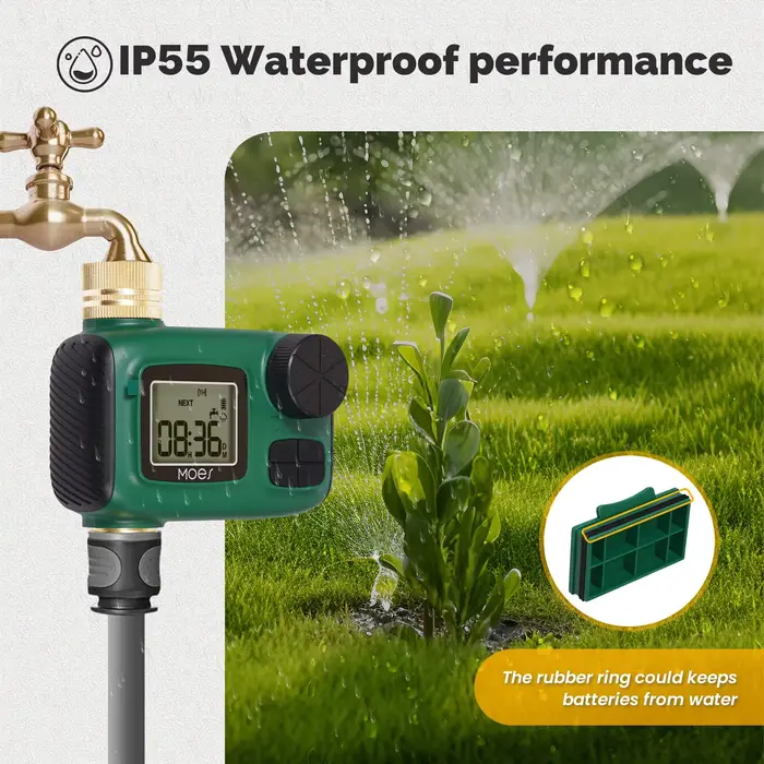 Minuterie d'eau à 1 sortie avec écran LCD