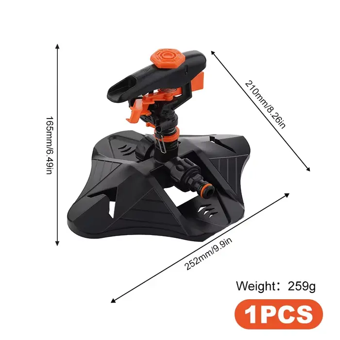 Arroseurs de pelouse d'arrosage de jardin automatique 360 °   Système d'arrosage par irrigation rota