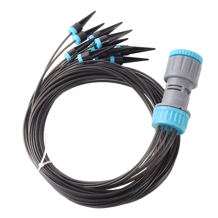 Kit d'irrigation goutte-à-goutte à 10 têtes 1/2 ", système d'arrosage de jardin pour serre et plante