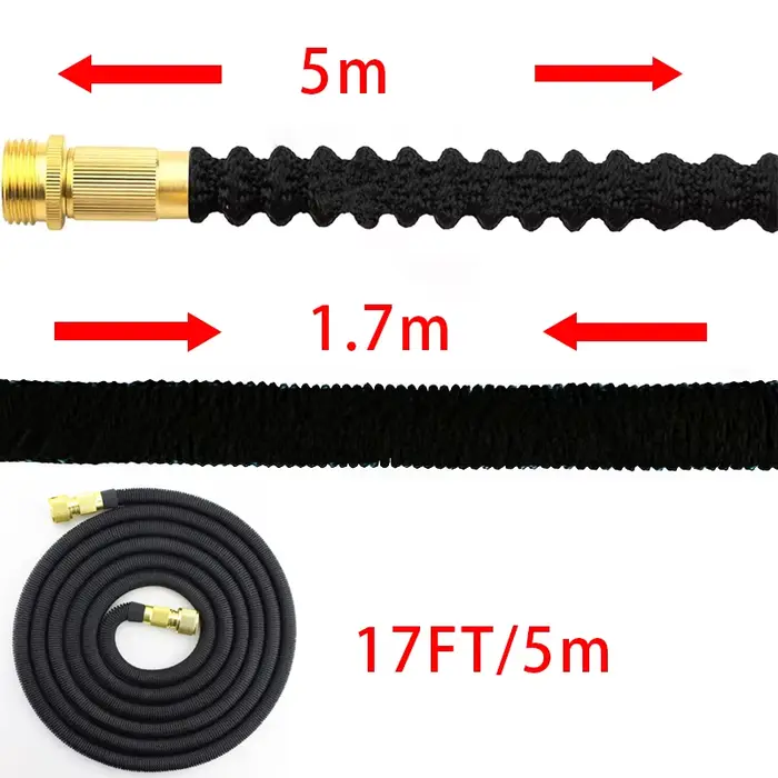 Tuyau d'arrosage extensible flexible avec joints en laiton massif pour jardin et patio occasions spéciales