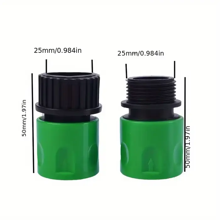 Ensemble de connecteurs rapides pour tuyau d'arrosage de jardin de 25 mm (1 pouce)