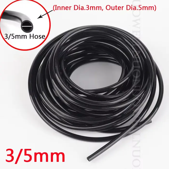10m/50m arrosage de jardin 3/5mm 4/7mm 8/11mm tuyau Micro tube d'irrigation goutte à goutte serre bo