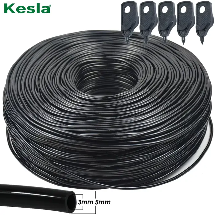 KESLA 5-100M jardin 3/5mm tuyau d'arrosage 1/8 ''tuyau PVC Micro tube d'irrigation goutte à goutte a