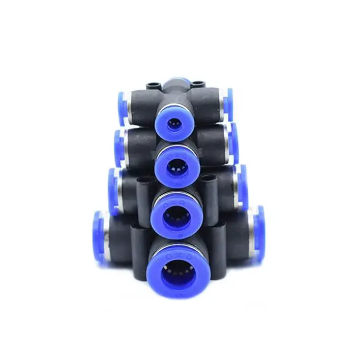 Raccords pneumatiques en plastique PU PY PM PV PE pour système d'arrosage, variété de couleurs pour jardinage et arrosage efficace