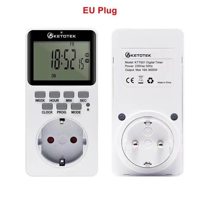 Minuterie numérique électronique ue/US/royaume-uni