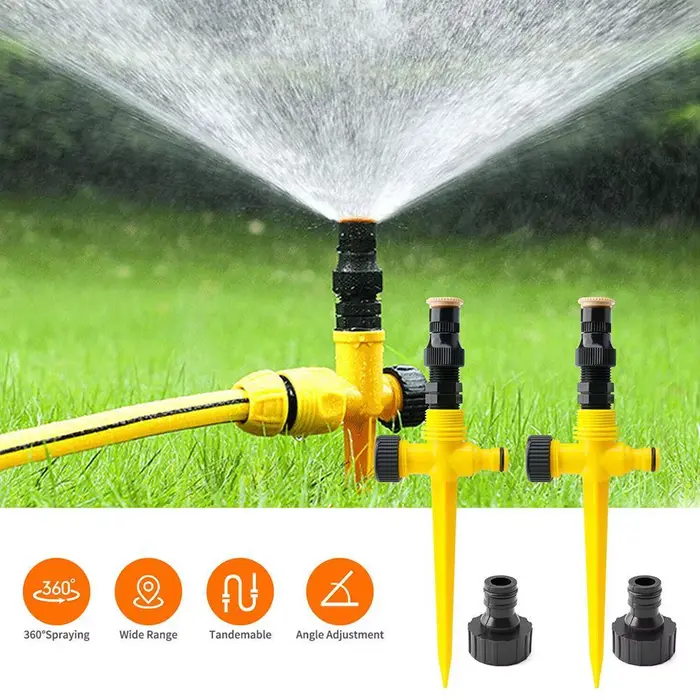 Système d'arrosage automatique pour jardin, Rotation à 360 °, Irrigation, Agriculture, pelouse, ferm