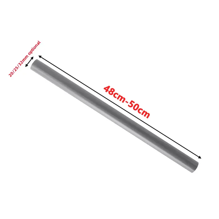 Raccords de tuyaux en PVC OD 20/25/32mm, longueur du Tube d'égout 50cm, Irrigation de jardin, Drainage en plastique, accessoires de plomberie blanc/bleu/gris